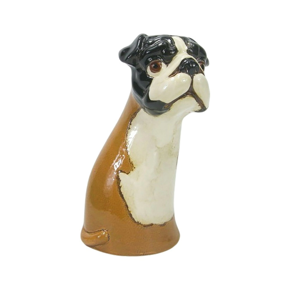 Urban Products 22cm Ceramic Pug Themed Vase Home Garden Decor - Brown/White