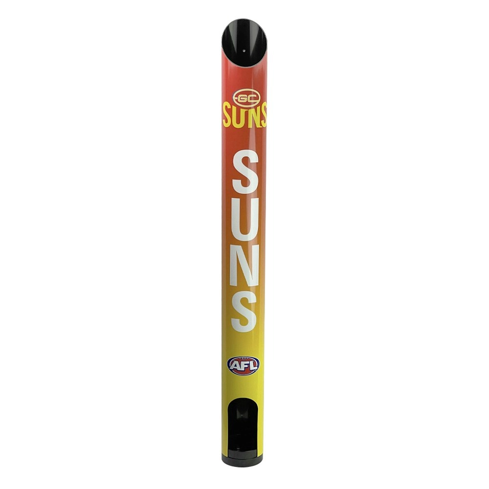 AFL Gold Coast Suns Can Stubby Holder Dispenser Storage Wall Mountable 92x9cm