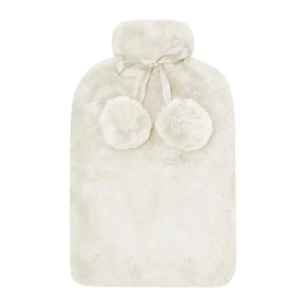 J. Elliot Home Layla Soft Faux Fur Hot Water Bottle Warmer 37x22cm Ivory