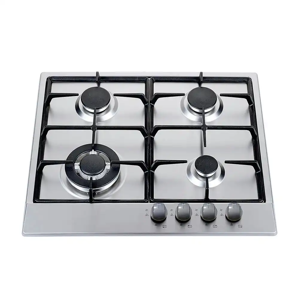 Heller 60cm Stainless Steel Gas Cooktop w/ 4 Burners Kitchen/Cooking Silver