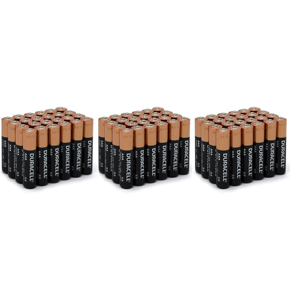 3x 24pc Duracell Coppertop AAA Size Alkaline Battery Single Use Batteries