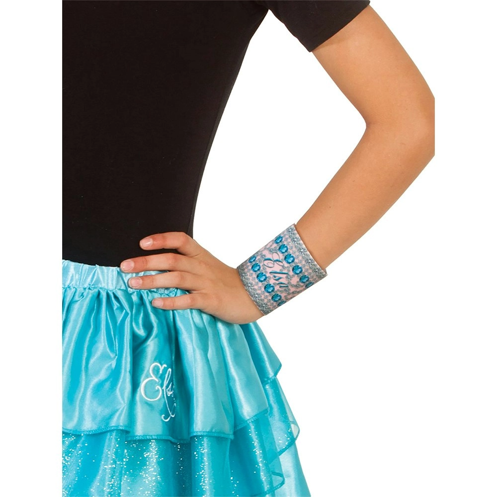 Disney Frozen Elsa Fabric Wrist Band Kids/Children 3+ Glitter Arm Cuff Costume