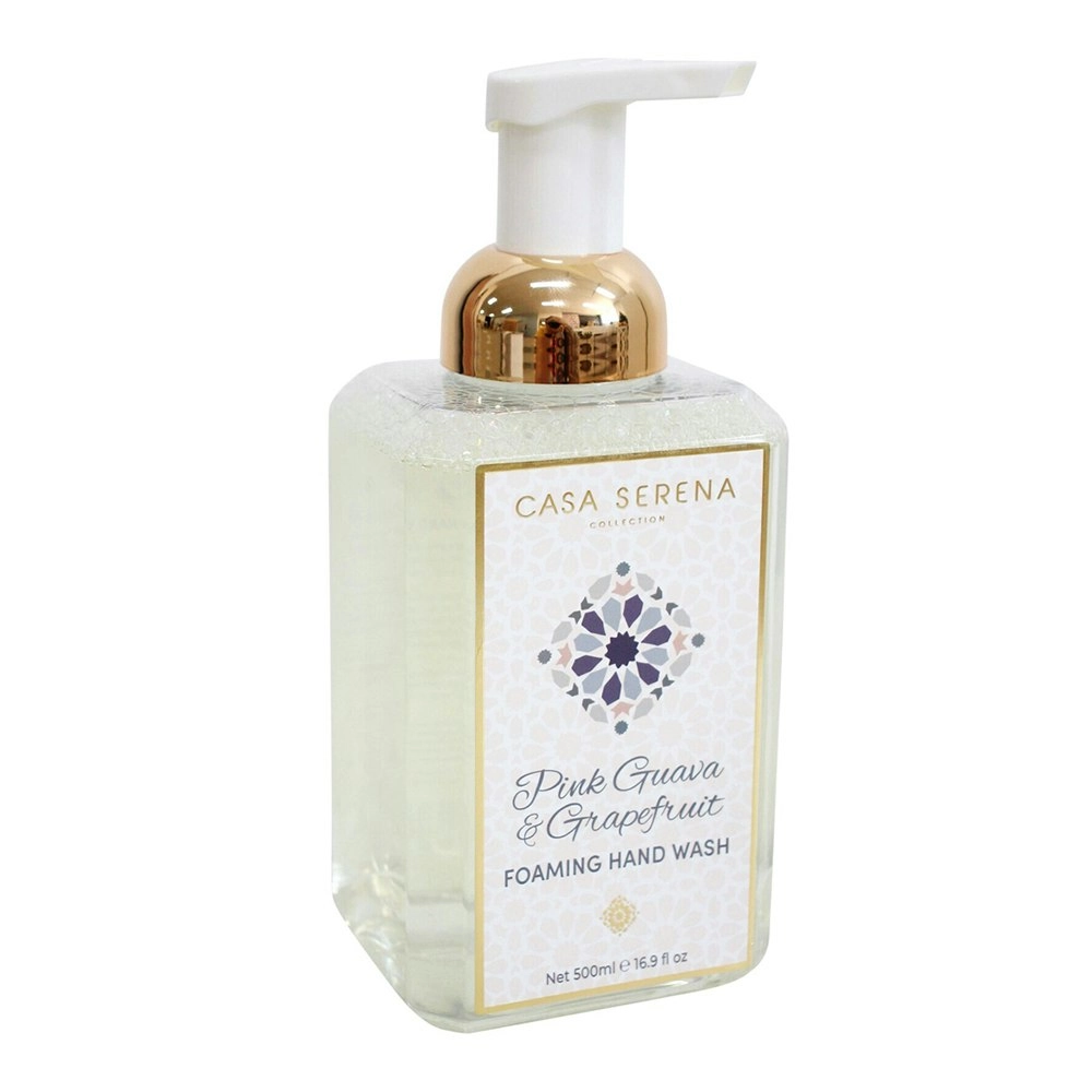 Casa Serena 500ml Foaming Hand Wash Liquid Scented Soap Pink Guava & Grapefruit