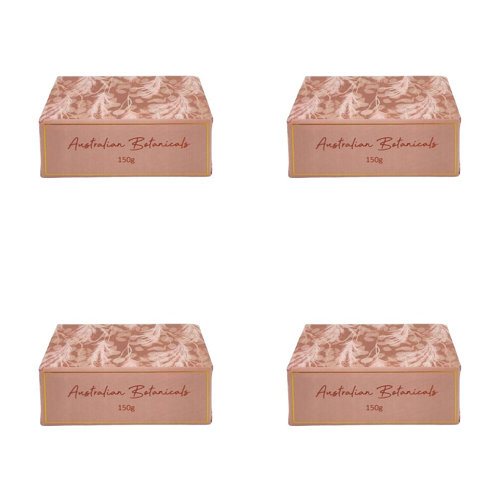 4x Urban Australian Botanicals Boho 150g Bar Soap Shower/Bathing Care Dusty Pink