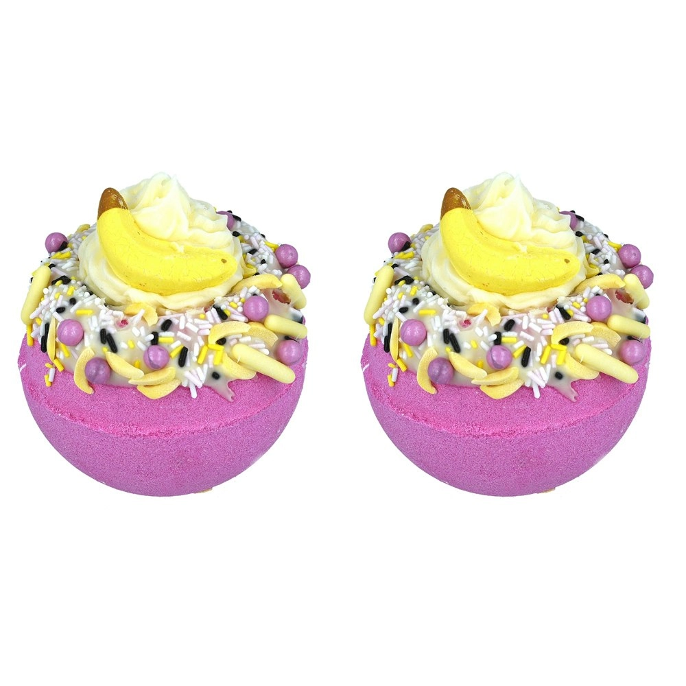 2PK Bomb Cosmetic Banana Delight Bath Bomb Blaster Scented Fragrance Tub Fizzy