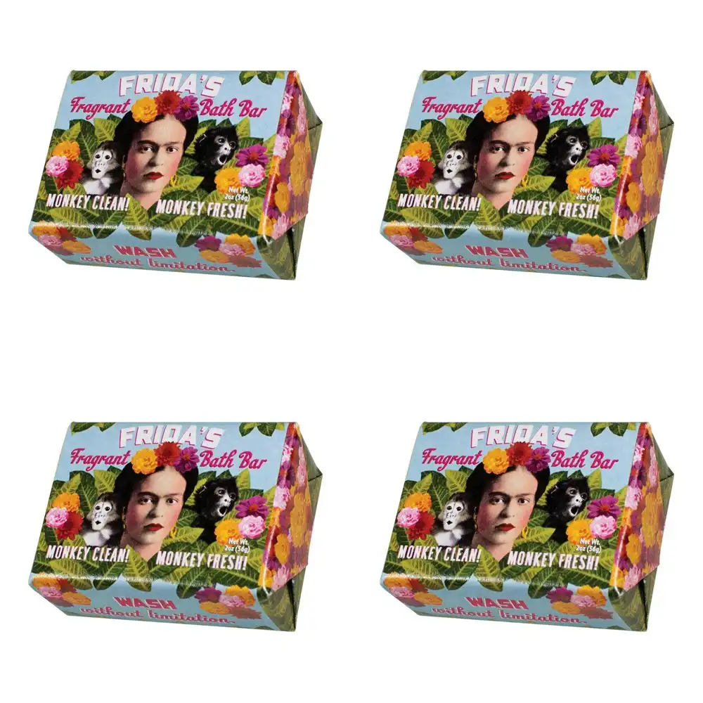 4PK Unemployed Philosopher Guild 56g Bar Soap Frida Olive Oil Scented Fragrance