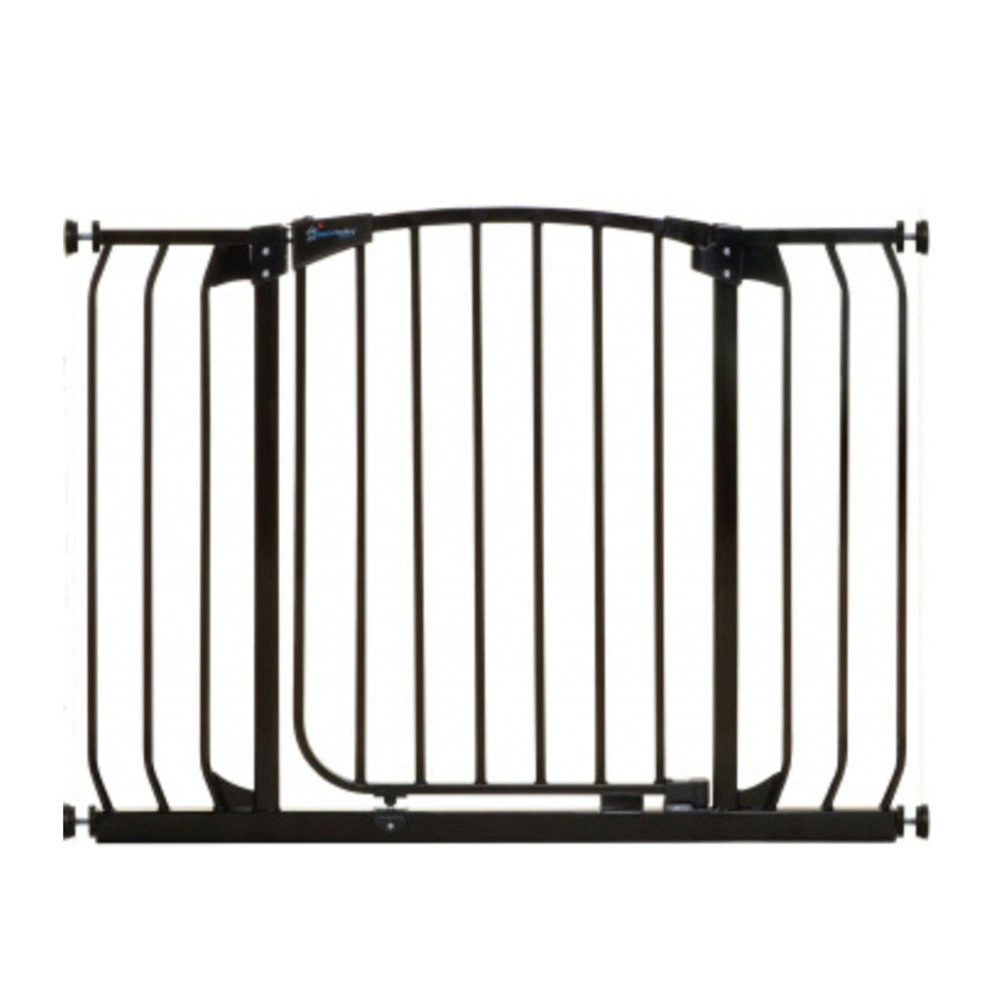 dreambaby Chelsea Xtra-Wide Hallway Auto-Close Security Gate Adaptors Black