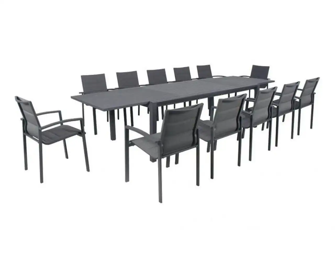 Boston-Jette 13 Piece Dining (Gunmetal Grey)