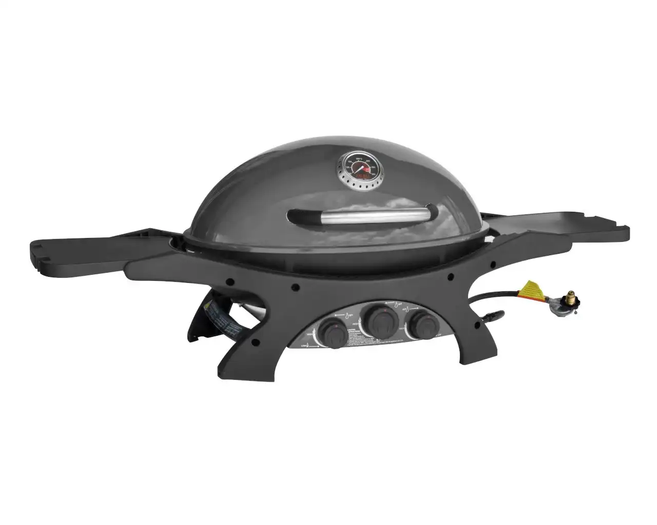 Ziggy Classic Triple Grill Natural Gas BBQ (Gunmetal Grey)