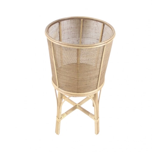 Casa Linen Weave Bamboo Planter Small