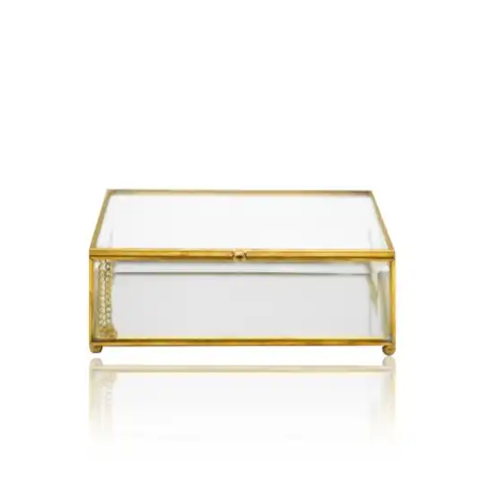 Charlie & Co. Brass & Glass Display Box - Small