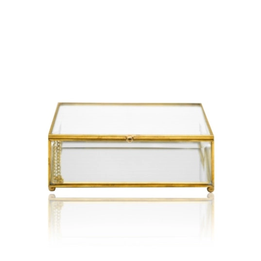 Charlie & Co. Brass & Glass Display Box - Small