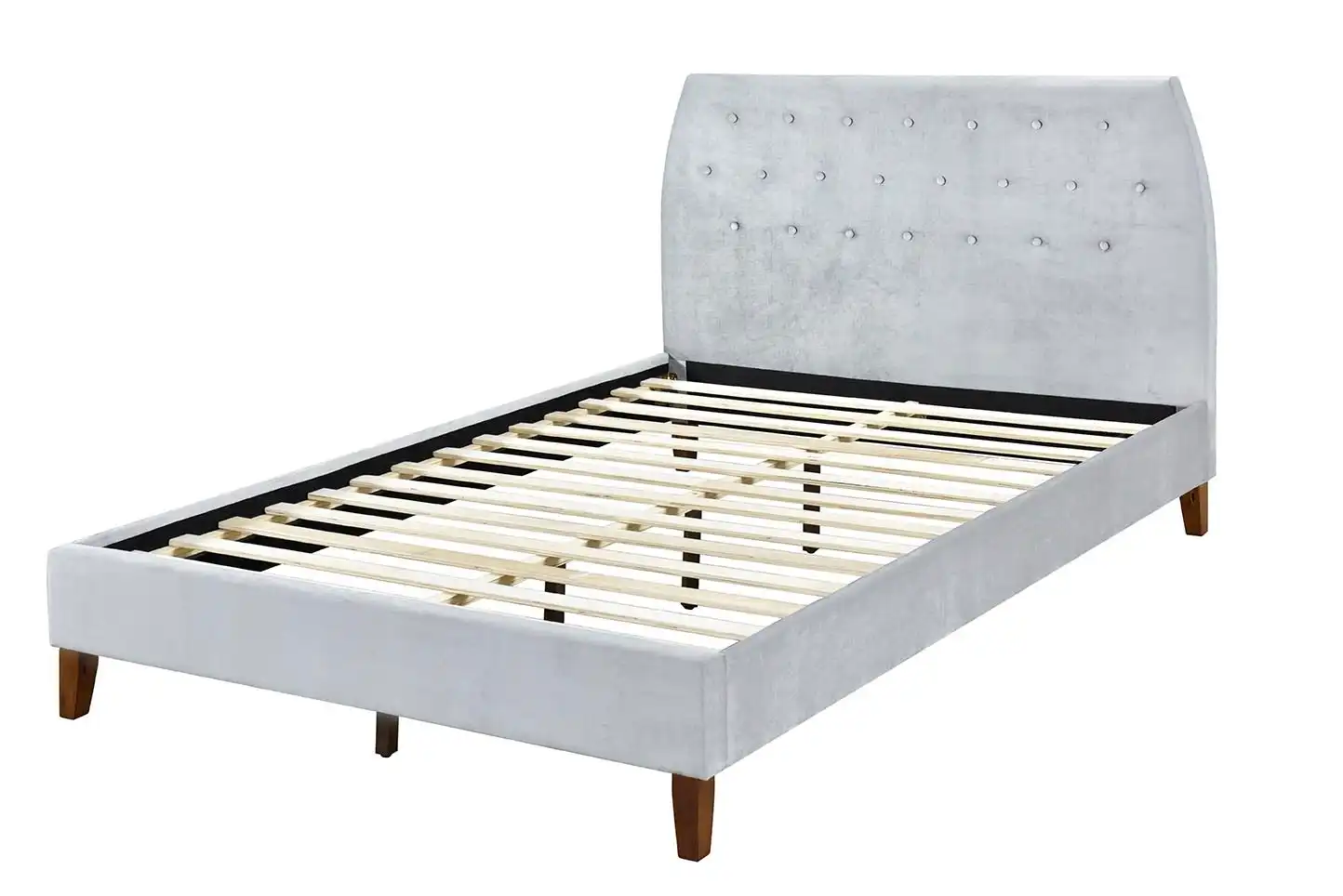 Angela Queen Velvet fabric bedframe