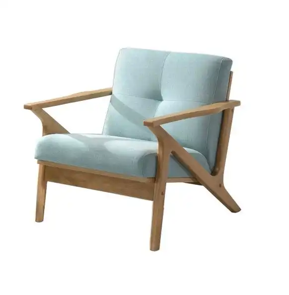 Bismark 1 Seater-Natural Oak/Mint