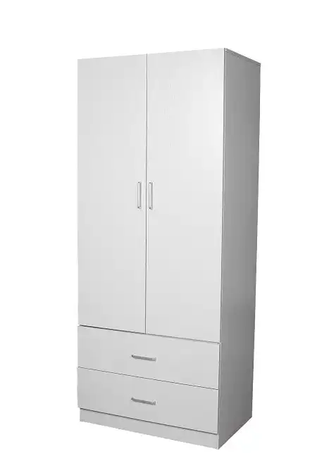 Redfern 2 Door 2 Drawer Wardrobe - White