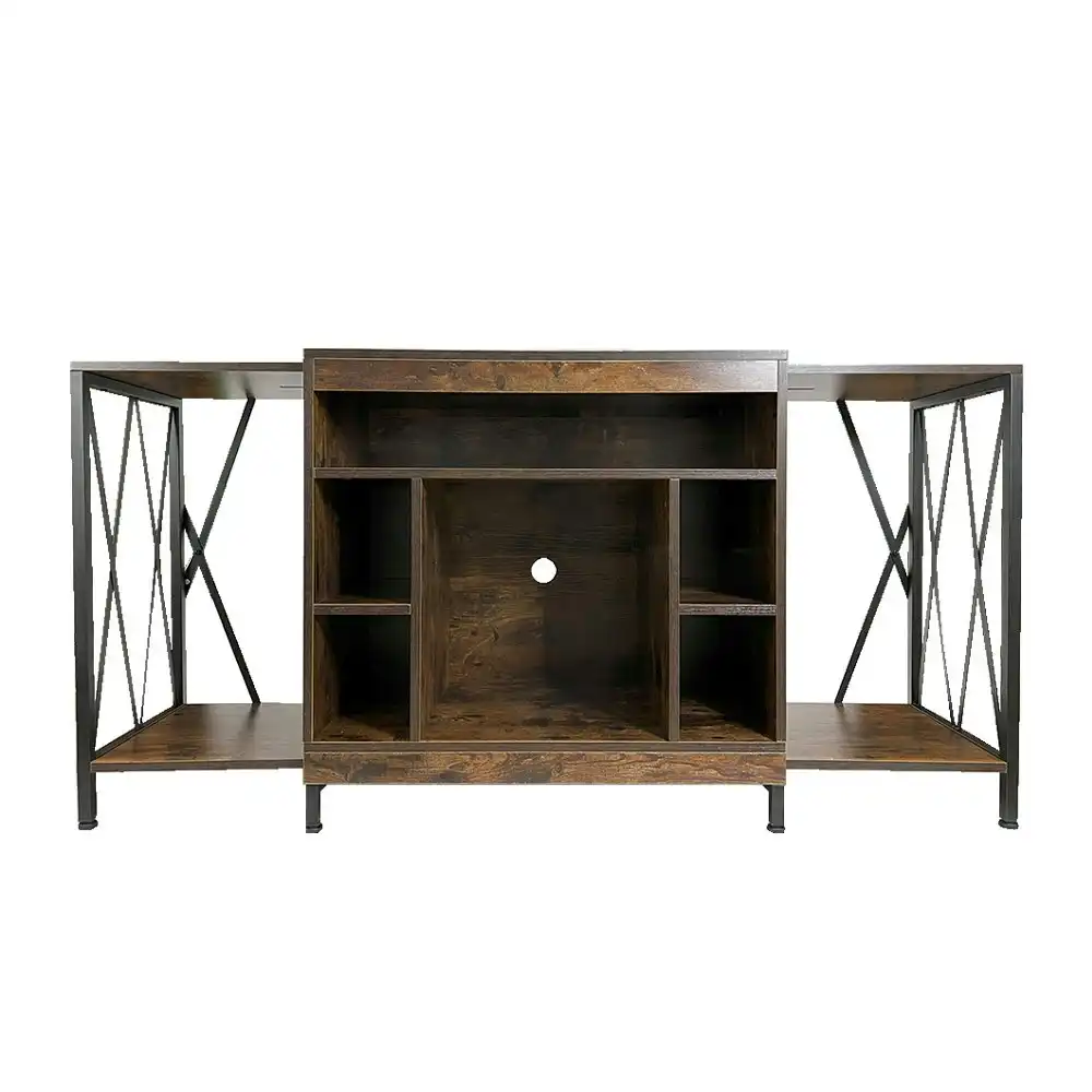 Viviendo Extendable TV Stand Cabinet Entertainment Unit Console Table Storage