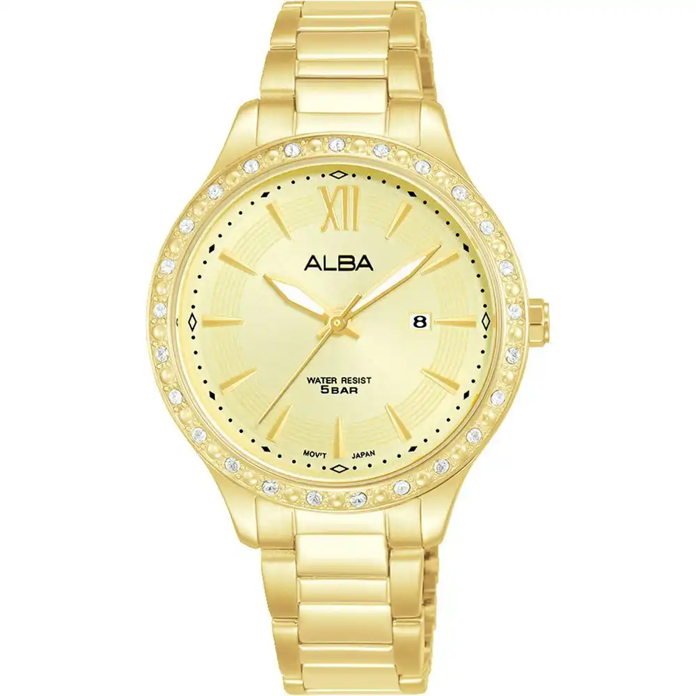 Alba AH7BX4X Fashion Stone Set Womens Watch