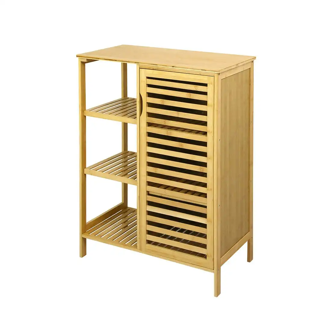 Levede Bamboo Shoe Storage Cabinet Laundry Organizer Cupboard Freestanding (EA0280)