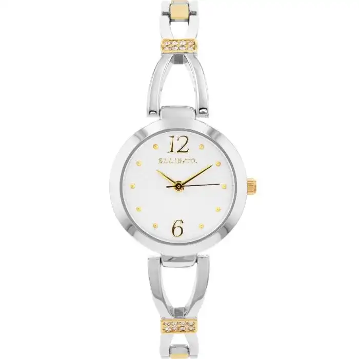 Ellis & Co 'Luna' Silver Tone Womens Watch