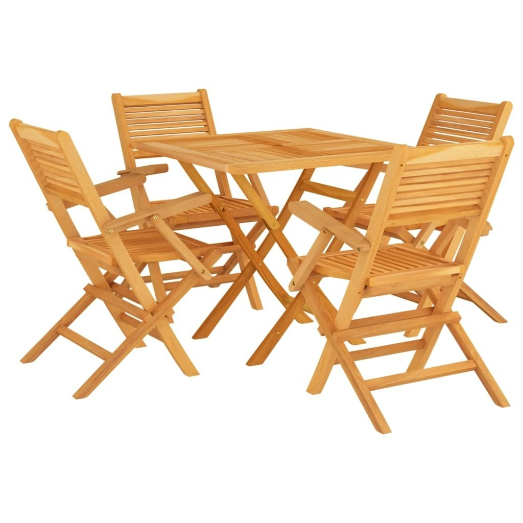 5 Piece Garden Dining Set Solid Wood Teak 3155041