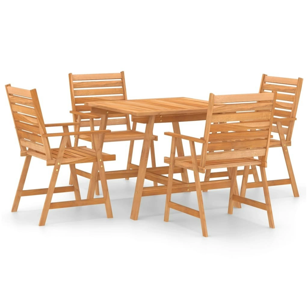 5 Piece Garden Dining Set Solid Acacia Wood 3057843