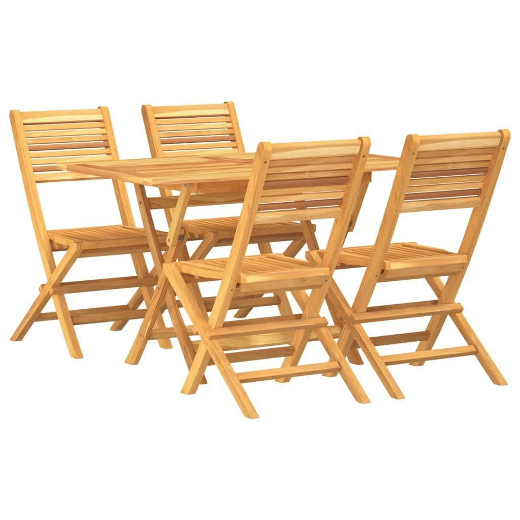 5 Piece Garden Dining Set Solid Wood Teak 3155011