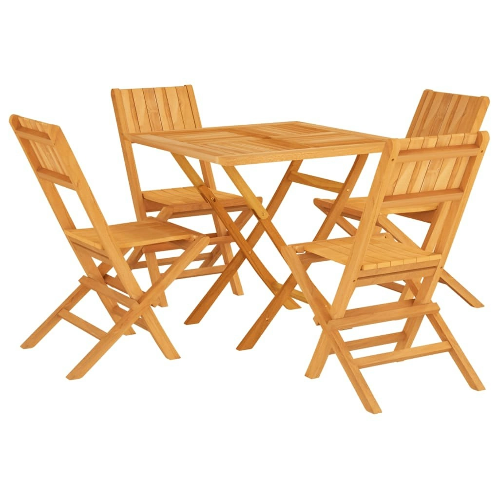 5 Piece Garden Dining Set Solid Wood Teak 3155038