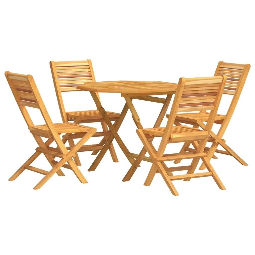 5 Piece Garden Dining Set Solid Wood Teak 3155031