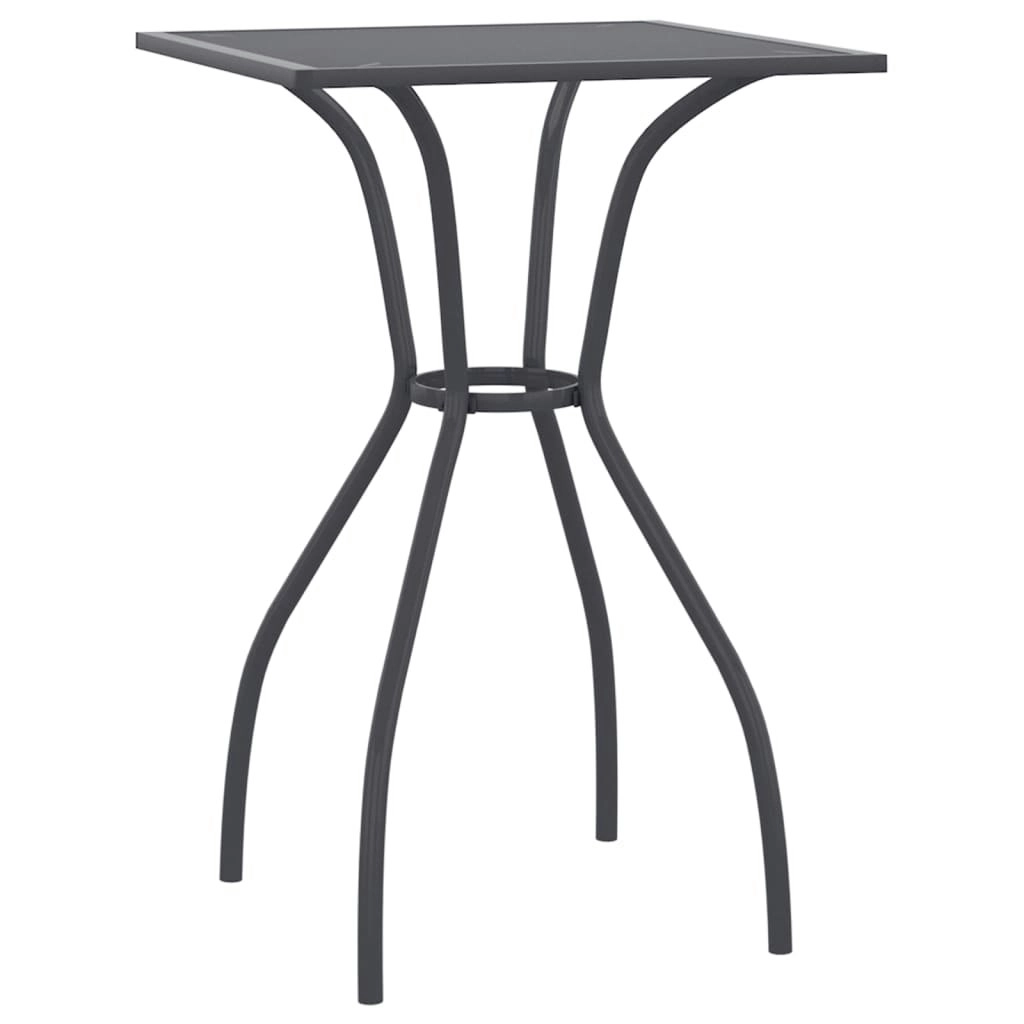 Garden Table Anthracite 50x50x72 cm Steel Mesh 362730