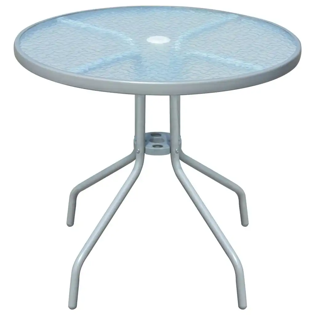 Bistro Table Grey 80x71 cm Steel 43316