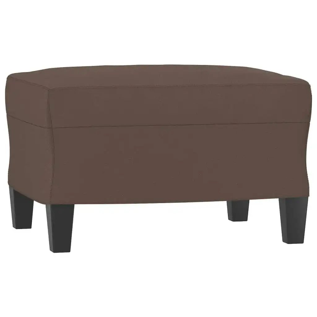 Footstool Brown 60x50x41 cm Faux Leather 349337