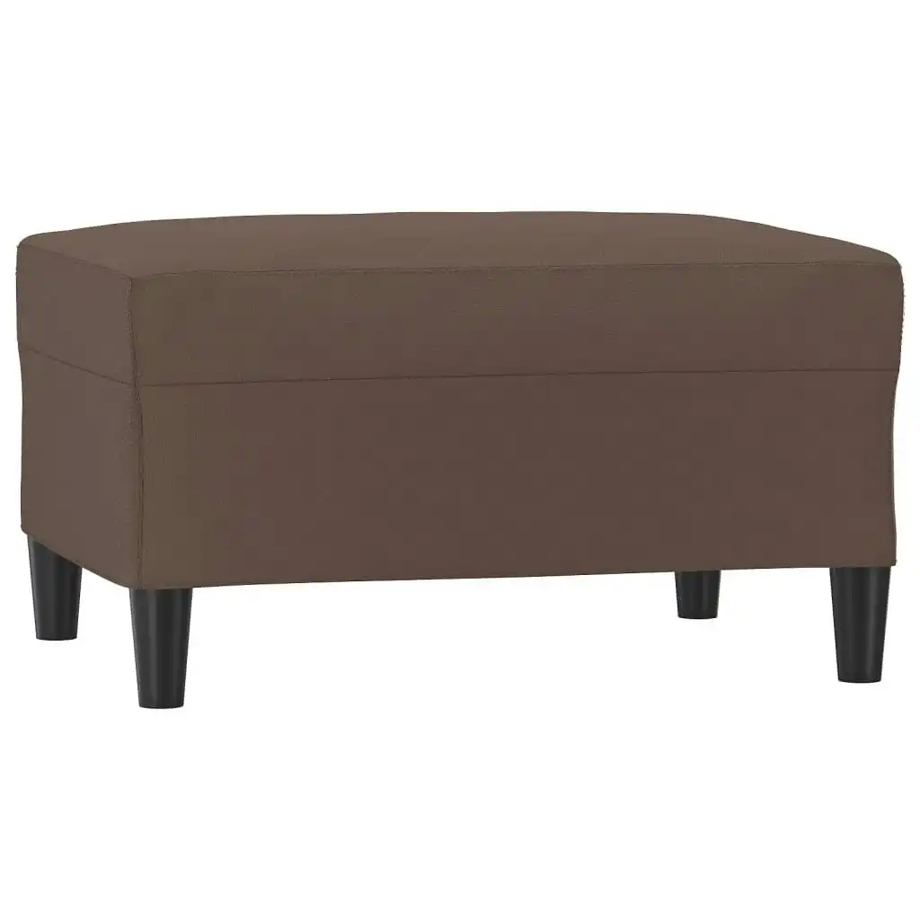 Footstool Brown 70x55x41 cm Faux Leather 349313