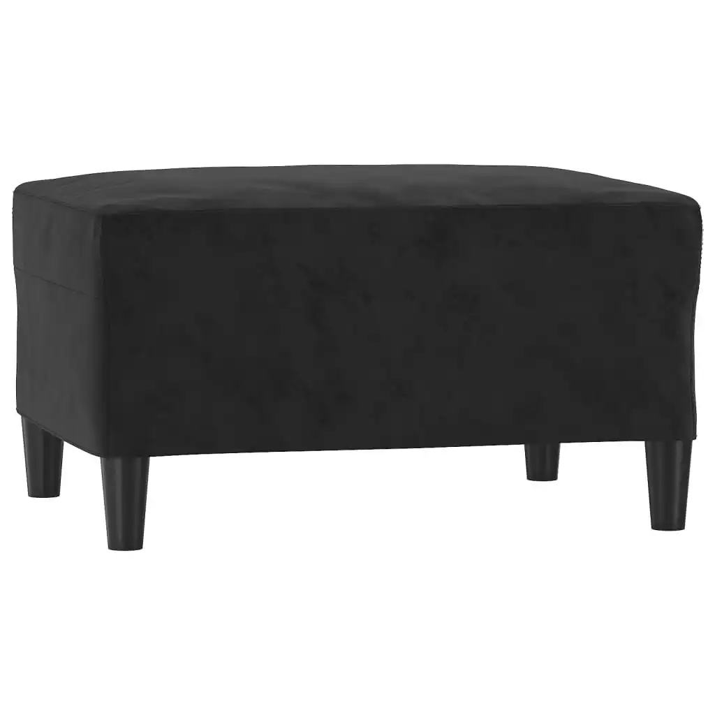 Footstool Black 70x55x41 cm Velvet 349322