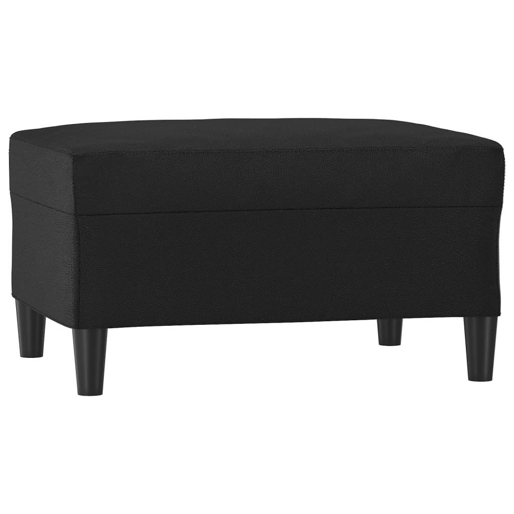 Footstool Black 70x55x41 cm Faux Leather 349311