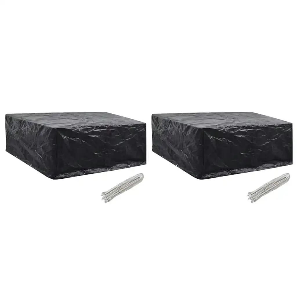 Garden Furniture Covers 2 pcs 10 Eyelets 260x260x90 cm 279130