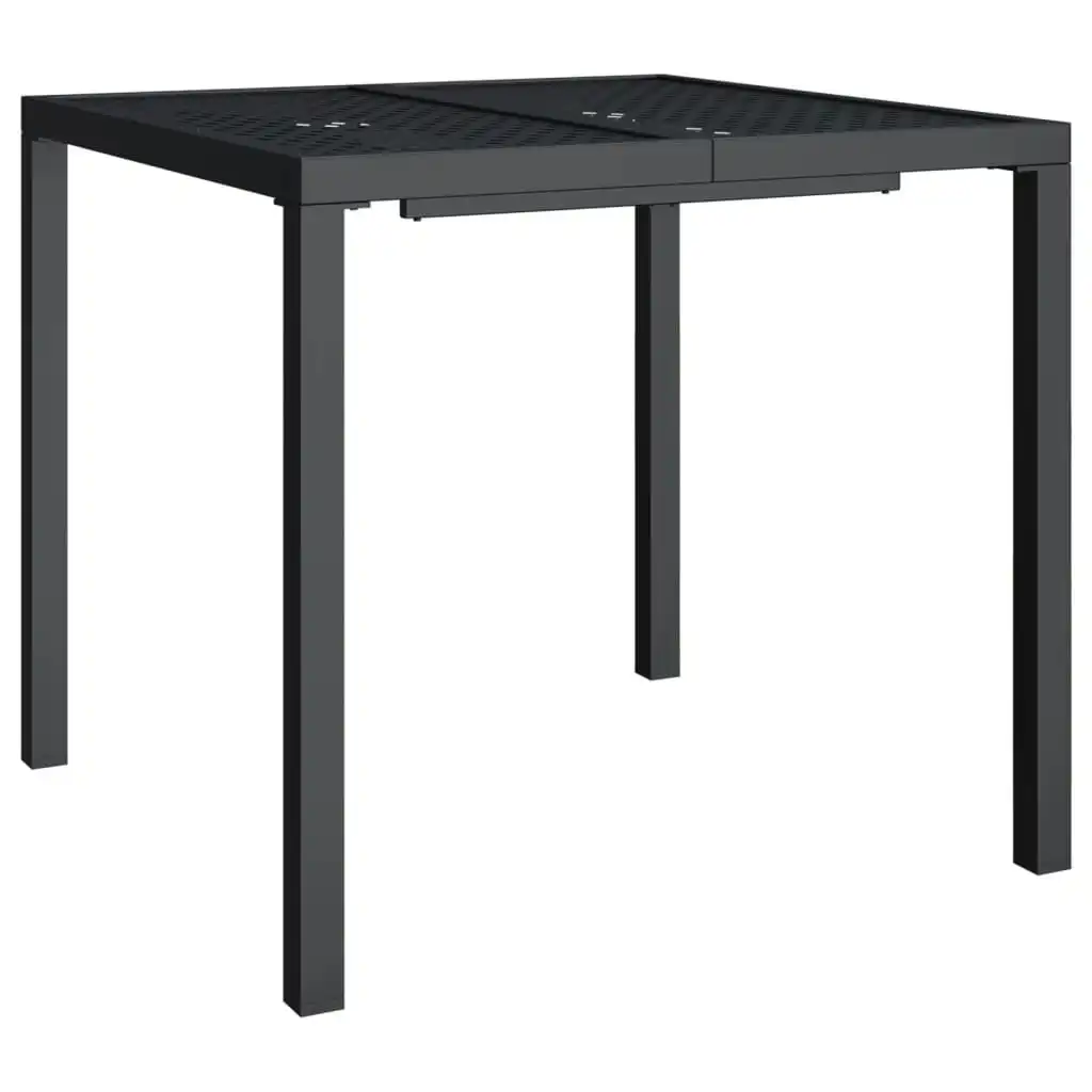 Garden Table Anthracite 80x80x72 cm Steel 362743