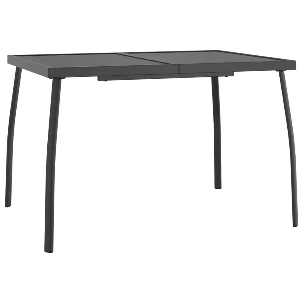 Garden Table Anthracite 110x80x72 cm Steel Mesh 362733