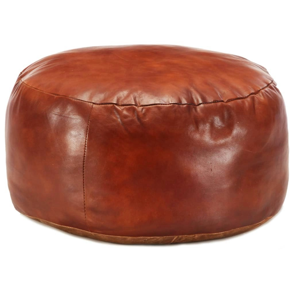 Pouffe Tan 60x30 cm Genuine Goat Leather 248138