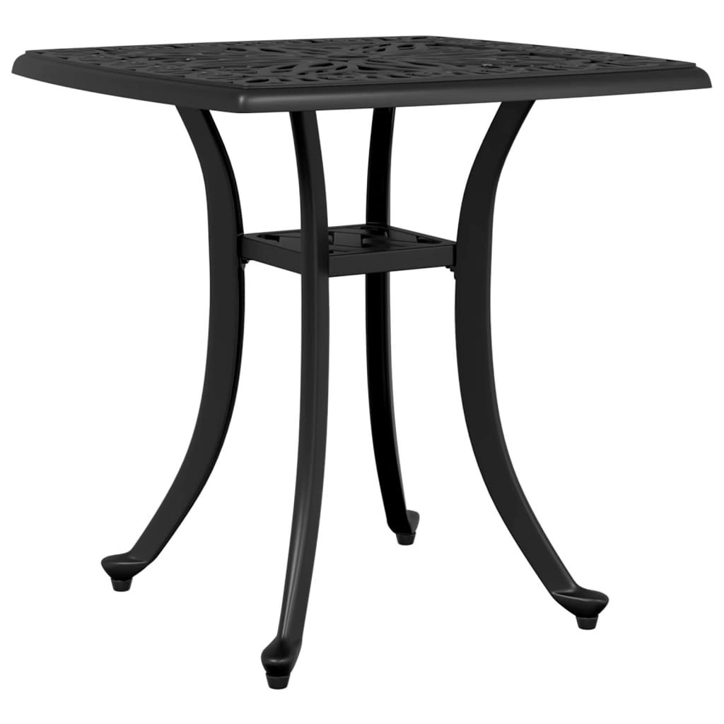 Garden Table Black 53x53x53 cm Cast Aluminium 4002816