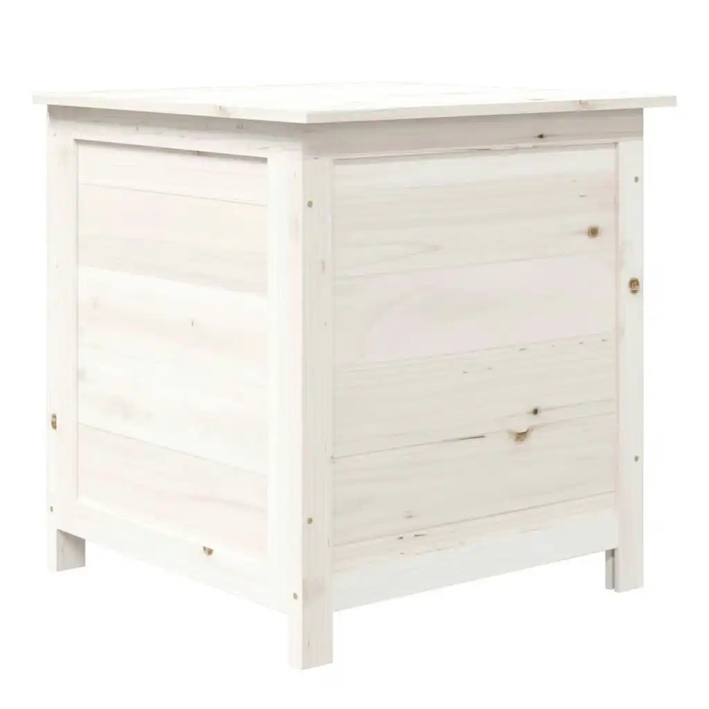 Outdoor Cushion Box White 50x50x56 cm Solid Wood Fir 152163