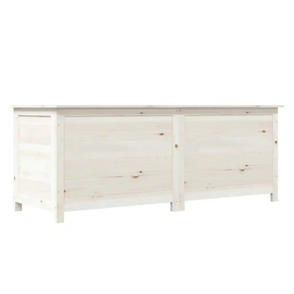 Outdoor Cushion Box White 150x50x56 cm Solid Wood Fir 152171