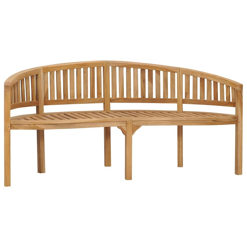 Banana Bench 180 cm Solid Teak Wood 310494