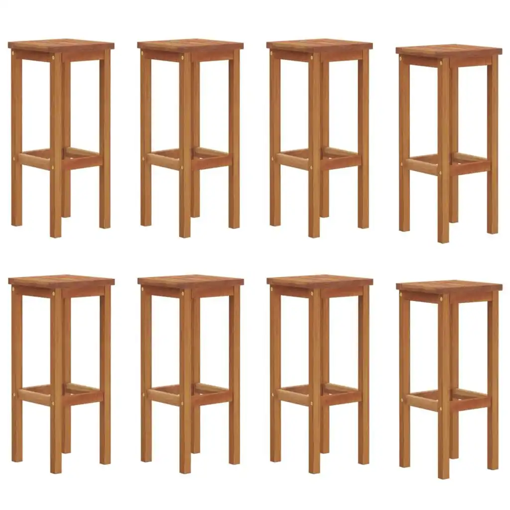 Bar Stools 8 pcs Solid Wood Acacia 3115991