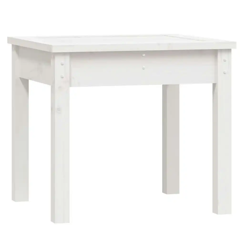 Garden Bench White 50x44x45 cm Solid Wood Pine 823991