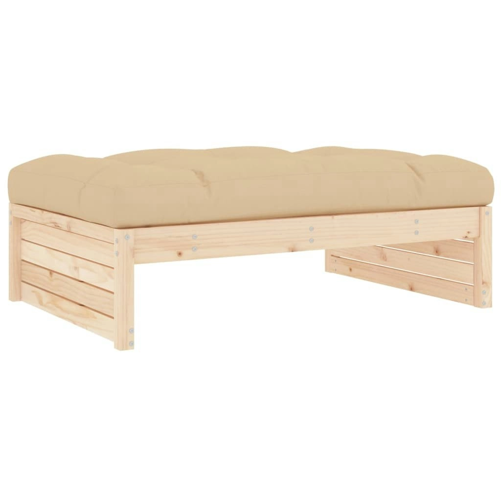 Garden Footstool 120x80 cm Solid Wood Pine 825765