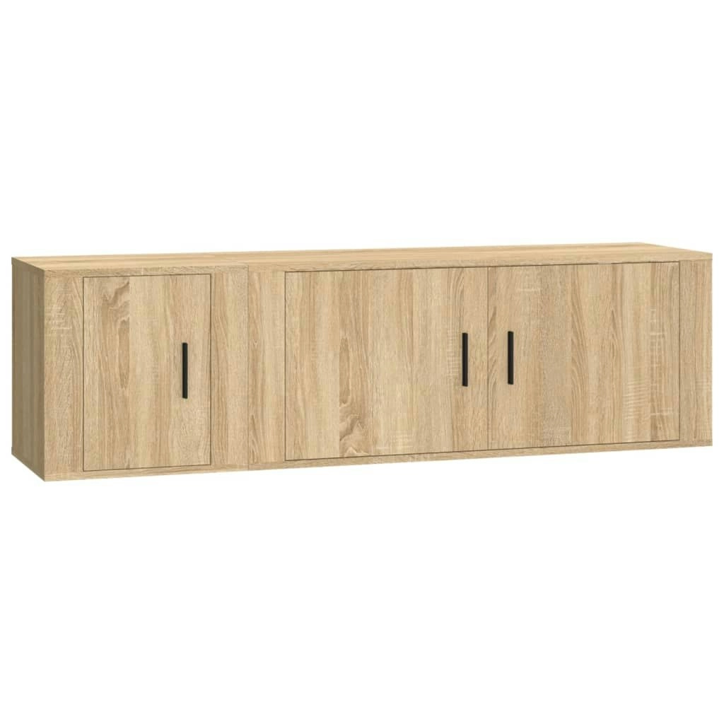 2 Piece TV Cabinet Set Sonoma Oak Engineered Wood 3188425