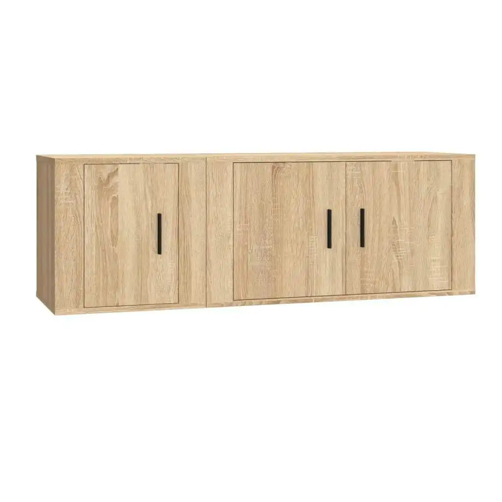 2 Piece TV Cabinet Set Sonoma Oak Engineered Wood 3188409