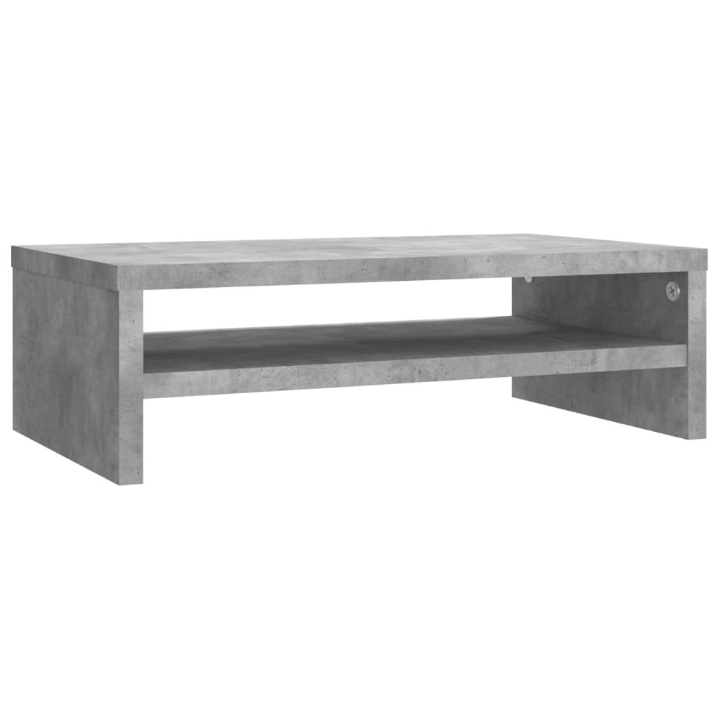 Monitor Stand Concrete Grey 42x24x13 cm Engineered Wood 800220