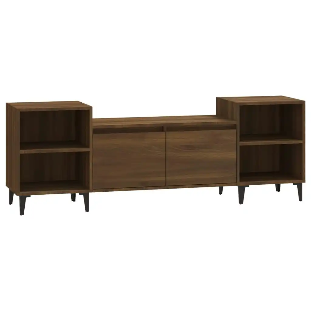 TV Cabinet Brown Oak 160x35x55 cm Engineered Wood 821203