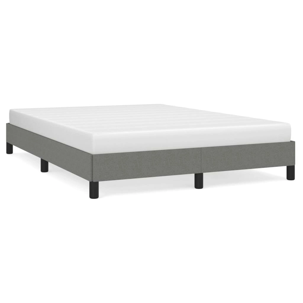 Bed Frame without Mattress Dark Grey 152x203 cm Queen Fabric 346762